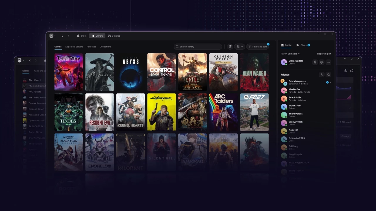Новый лаунчер Epic Games для ПК