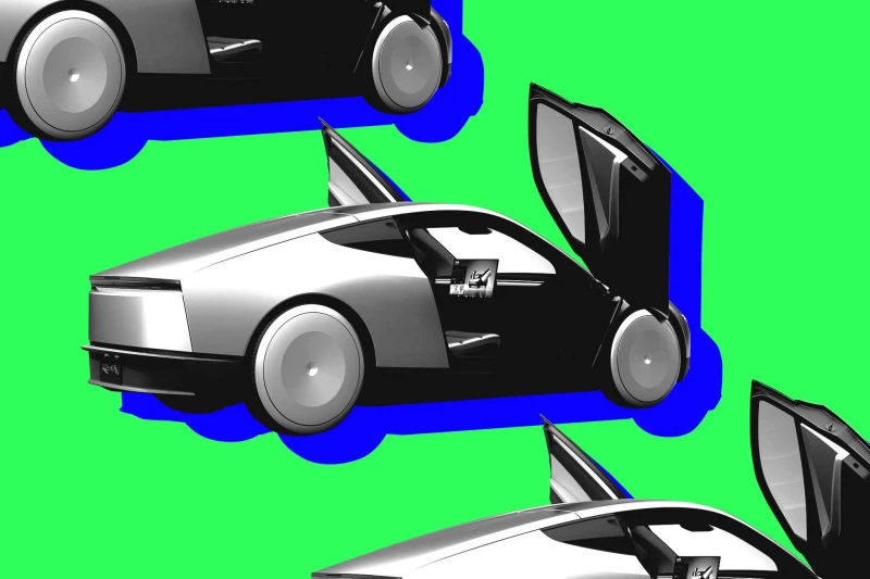 Электромобили Tesla на дороге