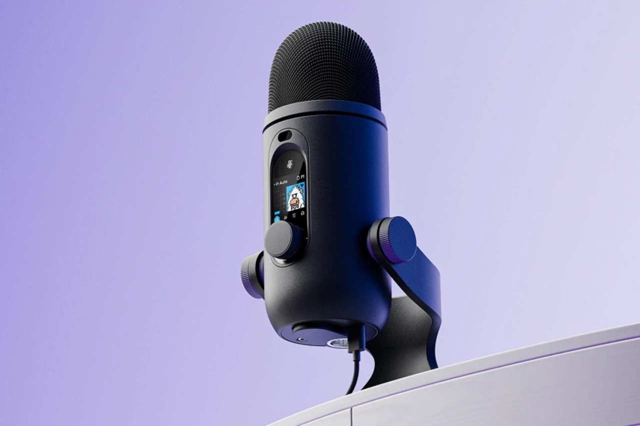 Микрофон Logitech G Blue Yeti 2 с LED-дисплеем и маскотом Yeti