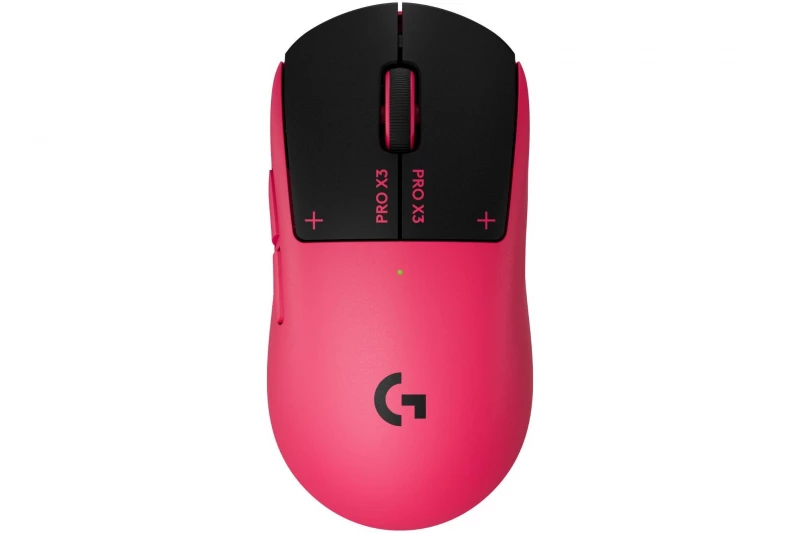 Logitech G Pro X3 Superstrike в розовом и черном цветах; модель X2 в цвете «лунное затмение»