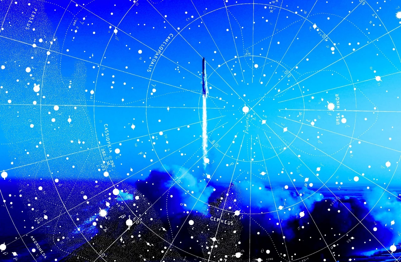 Спутники Starlink V3 на орбите
